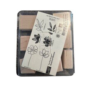 Stampin Up! Botanical Blooms Rubber Stamp Set arts and crafts